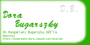 dora bugarszky business card